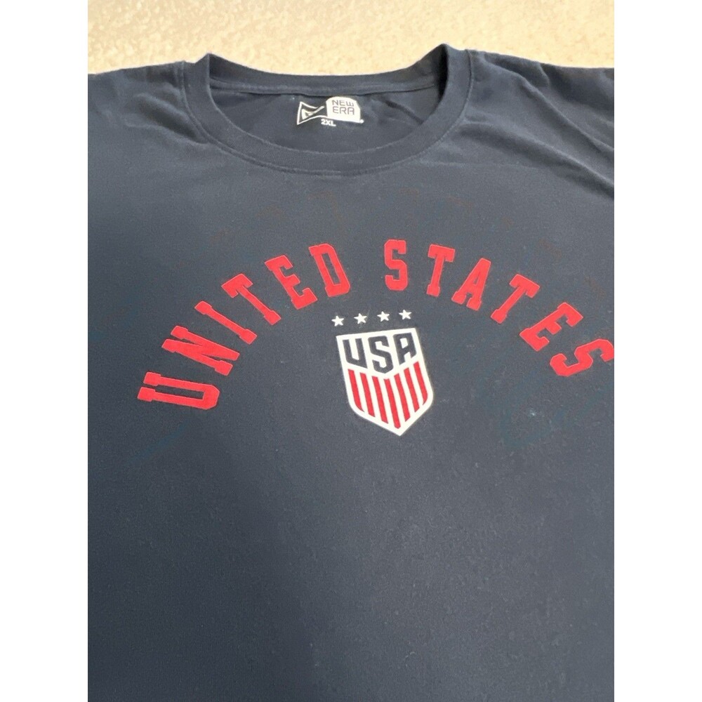 New Era US Soccer Blue Short-Sleeve T-Shirt Sz XXL